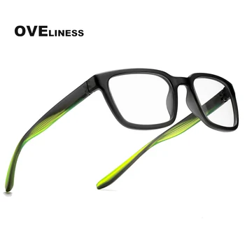 2021 мъжки рамки за очила, рамки за очила мъжки Оптична Късогледство Рецепта Прозрачни очила мъжки пълни с Очила tr90 Очила
