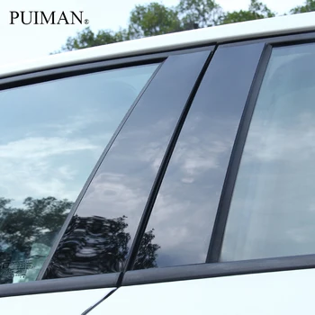 4 бр. За Peugeot 307 2004-13 Огледален Ефект на Прозорци, Стелажи, Стелажи Капак Завърши