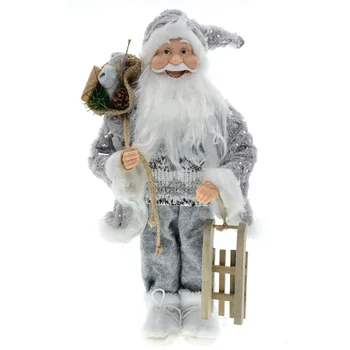 45 См Голямата Коледна Кукла Коледен Селски Украшение На Дядо Коледа, Баба, Дядо Каскануэсес Навидад 2023 Коледен Декор Ноел Подарък