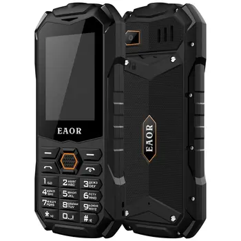 EAOR 2G Тънък Здрав Телефон IP68 Водоустойчив Външна Клавиатура Телефони 2000 mah Голяма Батерия с Две SIM карти Телефон с Акценти на Факел