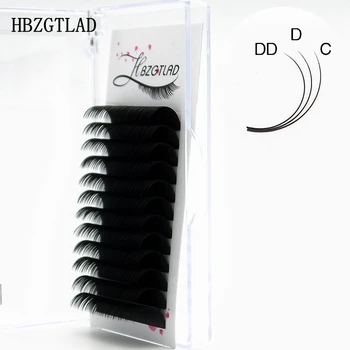 HBZGTLAD НОВ C/D/DD 10-20 мм Изкуствена норки индивидуални мигли миглите maquiagem cilios за професионалисти удължаване на миглите и от меко кадифе