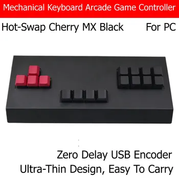 RAC-J500KM Механична Клавиатура Аркадни Игри Портативен Контролер с възможност за гореща замяна За КОМПЮТЪР USB