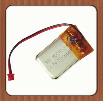 ZHR-2Т 1.25 3.7 V, 500 ma 802030 полимерна литиева батерия Акумулаторна батерия