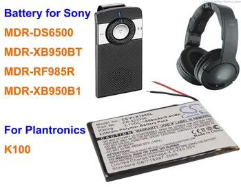 Камерън Китайско 650 mah Батерия PR-423350 за Plantronics K100, LIS1427HEPCC, LIS1427NHPCC За Sony MDR-DS6500, MDR-XB950BT