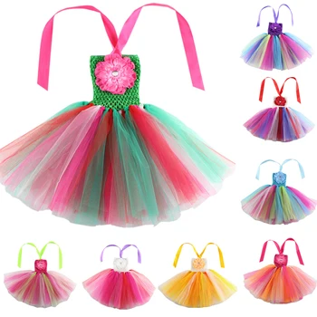 Коледно детско рокля-пакет за бебета/деца са Ръчно изработени, 1-пласт балетные опаковки с цвете, балетное рокля-пакет за малки момичета пакетче рокля