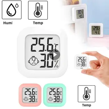 Мини LCD Дигитален Термометър-Влагомер За Помещения, Електронно Измерване на Температура И Влажност на въздуха, Сензор за близост, метеорологичната станция За Дома