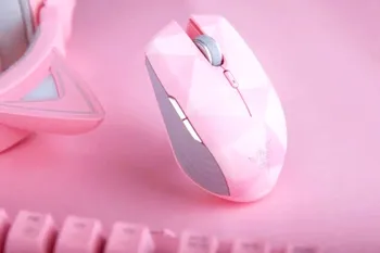 Неподправена Razer Atheris Кристално Розов цвят Bluetooth Мишка 2,4 G Безжична Офис Детска Мишката 7200 dpi на Мишката за Момичета