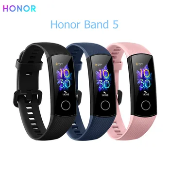 Оригинален Band Honor 5 Фитнес Интелигентни Гривна за Наблюдение на Сърдечната Честота 5ATM Водоустойчив Плуване Bluetooth 4,2 Смарт Часовник