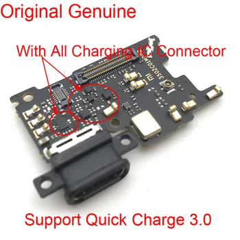 Оригинален Нов USB Порт За Зареждане Конектор за Док-Станция За Xiaomi Mi 6 Mi 9 Lite 9T Pro Mi 10 Lite С Микрофон Гъвкав Кабел
