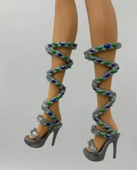 Стоп-моушън обувки, играчка обувки, обувки на висок ток, обувки на равна подметка аксесоари за вашите кукли Барби BB20815